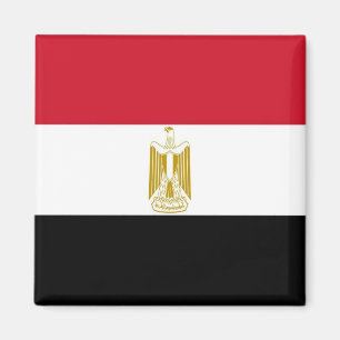 zEG001-EGYPTENENS FLAGGA, Afrika, Utfyllnad Magnet