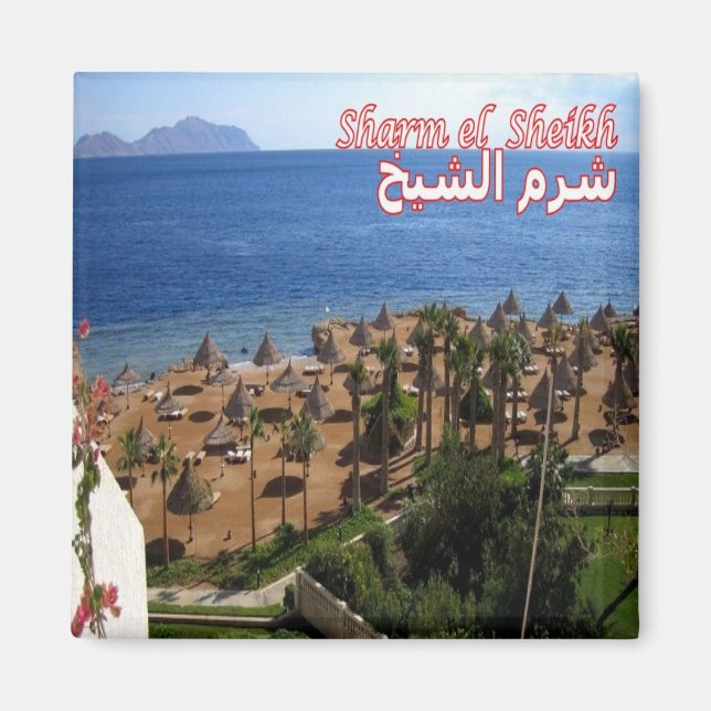 zEG005 SHARM EL SHEIK, EGYPTEN, Röda havet, Fridge Magnet (Framsidan)