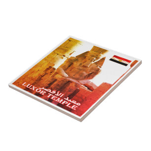 zEG029-EGYPTEN, Luxor Temple, Afrika, Fridge Kakelplatta
