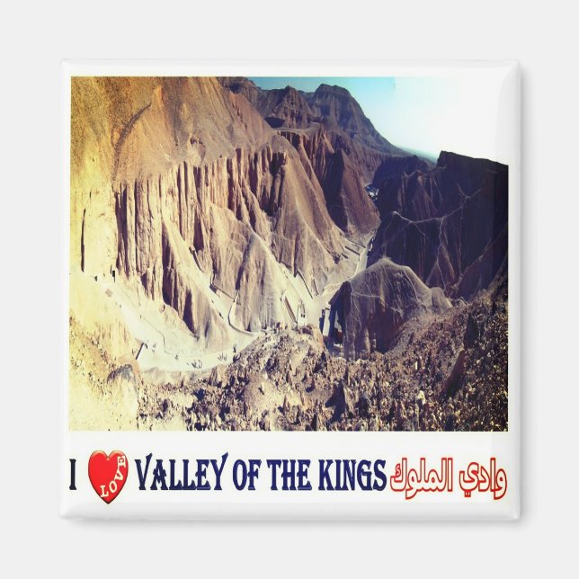 zEG041 VALLEY OF KUNG I Kärlek, Egypten, Fridge Magnet (Framsidan)