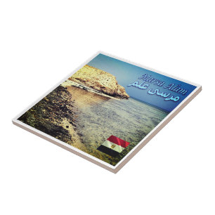 zEG046 MARSA ALAM, Red Sea, Egypten Kakelplatta