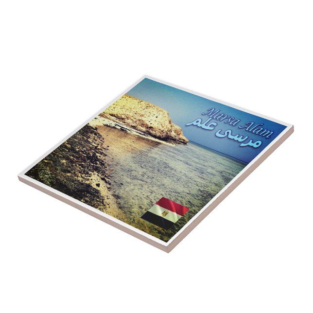 zEG046 MARSA ALAM, Red Sea, Egypten Kakelplatta (Sidan)