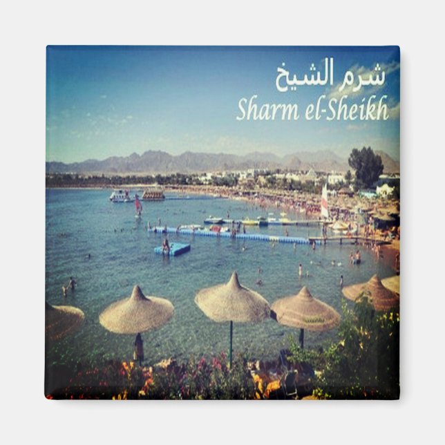 zEG048 SHARM EL SHEIK, Red Sea, Egypten, Fridge Magnet (Framsidan)