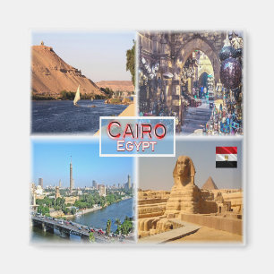 zEG056 CAIRO, Egypten, Mosaic, Afrika, Fridge Magnet