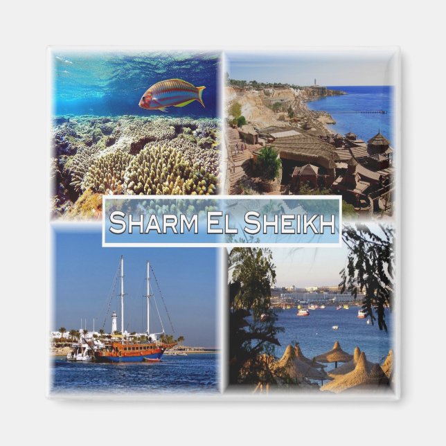 zEG063 SHARM EL SHEIK in Red Sea, EGYPTEN, Fridge Magnet (Framsidan)