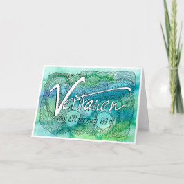 Zehnte Regel der Gelassenheit – VERTRAUEN Karte Tack Kort