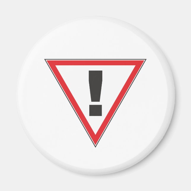 Zeichen sign Ausrufezeichen exclamation mark Magnet (Framsidan)