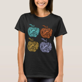 Zeichnung von Äpfeln im Doodle Stil T Shirt