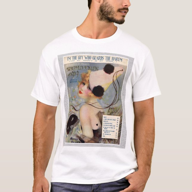 Zeigfeld Follies Vintage Teater T Shirt (Framsida)