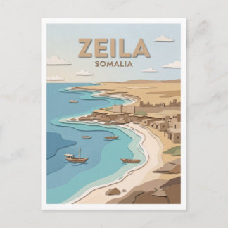Zeila-kusten Somalia Vykort
