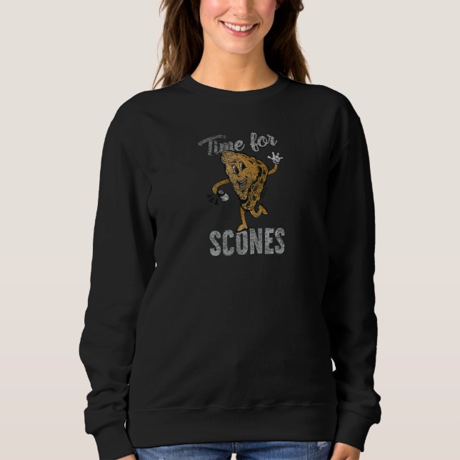 Zeit für Scones Breakfast Essen Meme T Shirt (Framsida)