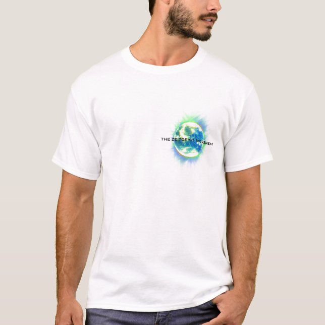 Zeitgeist-JacqueFresco: Framtid av designen T-shirt (Framsida)