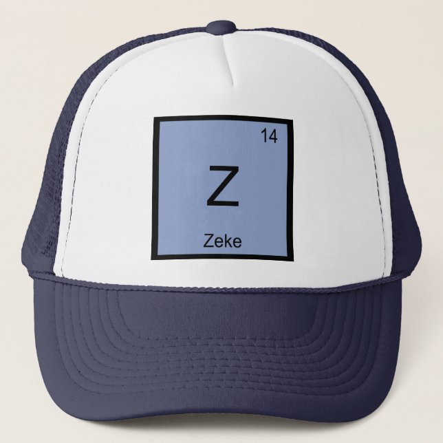 Zeke Namn kemi Inslag Periodic Bord Keps (Framsida)