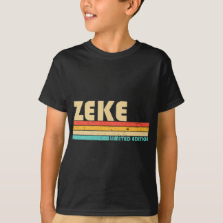 ZEKE Namn Personlig Funny Retro Vintage Birthda T Shirt
