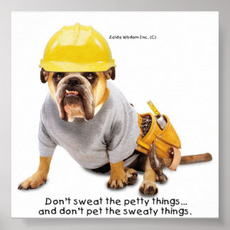 Zelda Construction Worker Poster