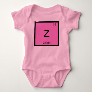 Zelda Namn kemi Inslag Periodic Bord T Shirt