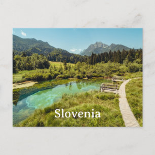 Zelenci naturreservat, Slovenien Fotovykort Helg Vykort