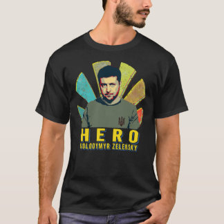 Zelenski hero  volodymyr zelensky  sunset retro Cl T Shirt