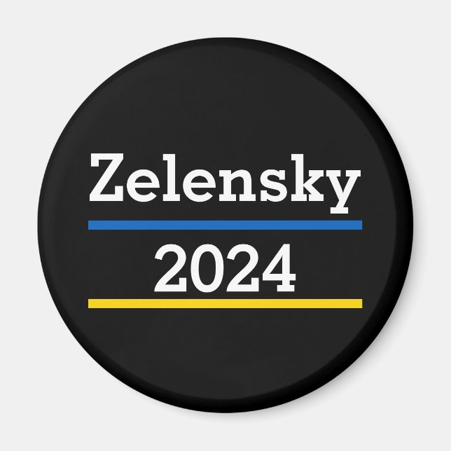 Zelensky 2024 Magnet (Framsidan)