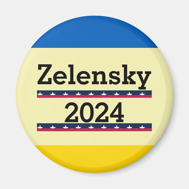 Zelensky 2024 Magnet (Framsidan)