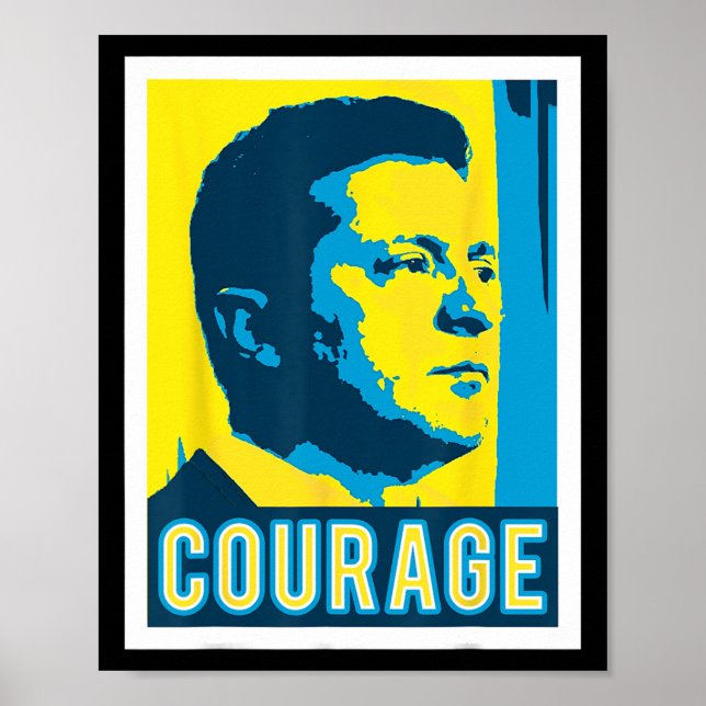 Zelensky - Courage - Ukraine  Poster (Framsidan)