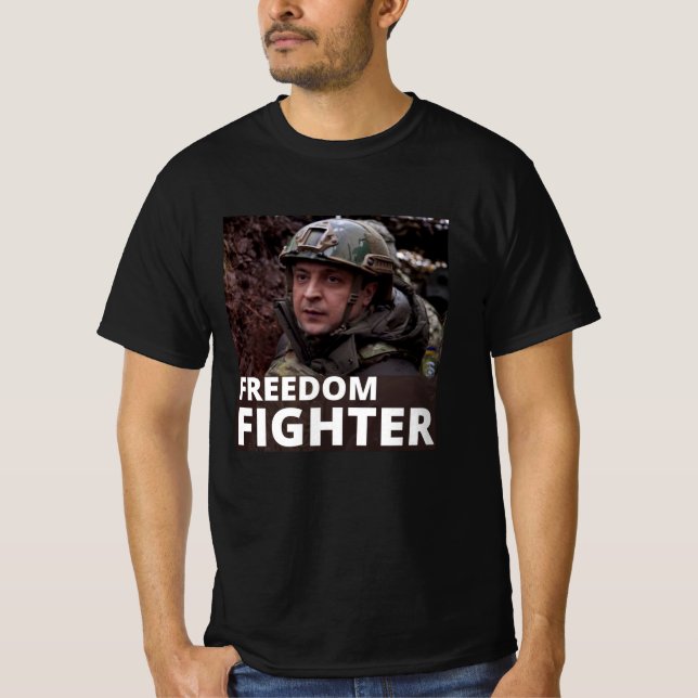 Zelensky, frihetskampen t shirt (Framsida)