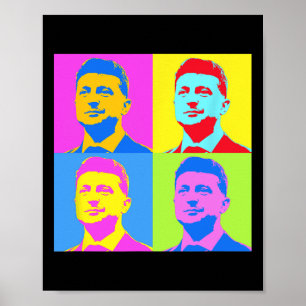 Zelensky Stå Med Ukraina Ukrainare Stöd Pop Poster
