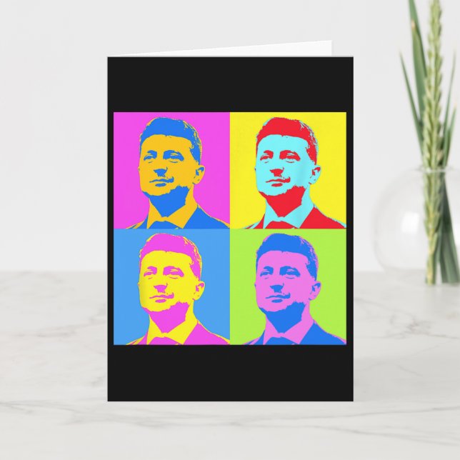Zelensky Stand With Ukraine Ukrainians Support Pop Kort (Framsida)