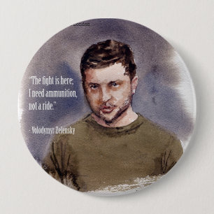 Zelensky, Volodymir Button Knapp