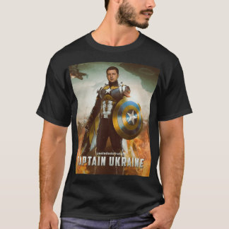 Zelenskykapten Ukraina Hero support ukraine ukra T Shirt