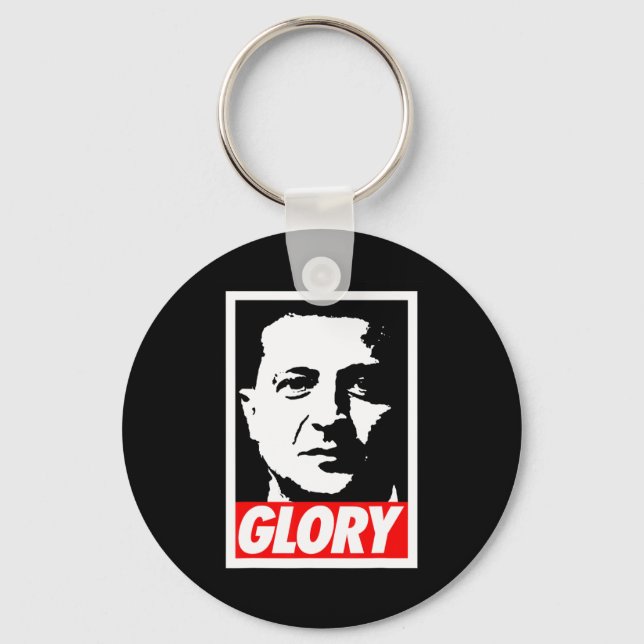 Zelenskyy - Ära åt Ukraina Stöd Ukraina I Sta Nyckelring (Framsida)