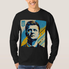 Zelenskyy Pop Art Stil Porträtt T Shirt