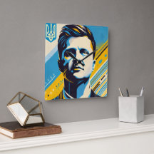 Zelenskyy Pop Art Wall Clock