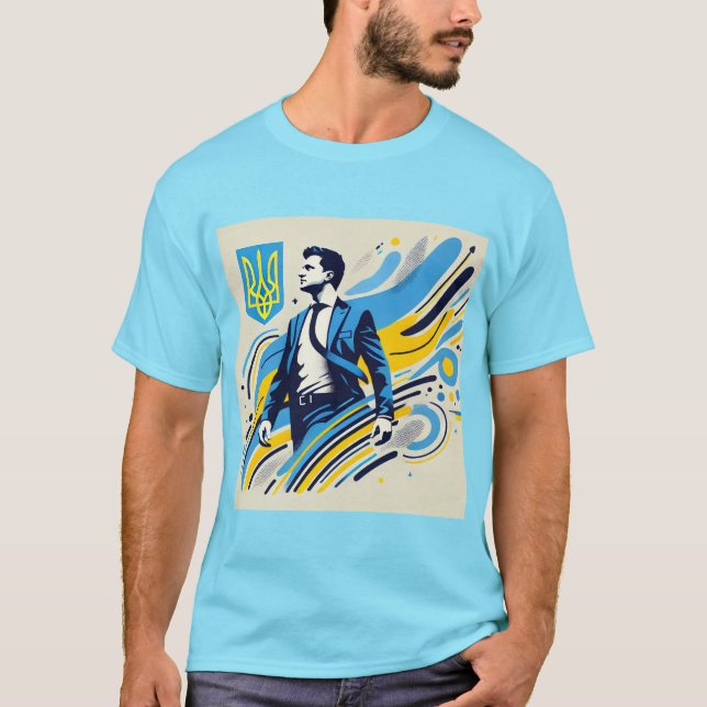 Zelenskyy Rebuilding Ukraina T Shirt (Framsida)
