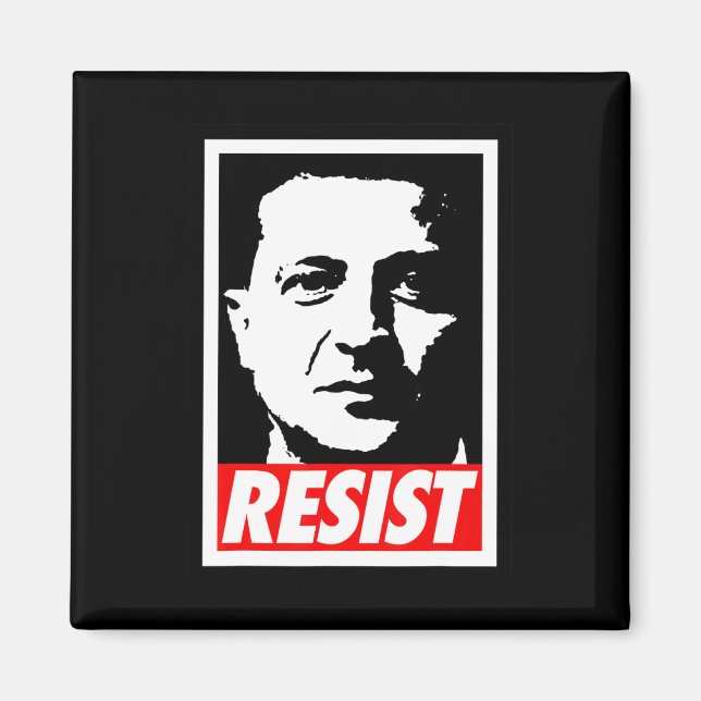 Zelenskyy - Resist Support Ukraine I Stand With Uk Magnet (Framsidan)