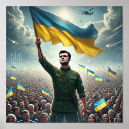 Zelenskyy Ukraina Poster Skriv ut