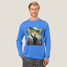 Zelenskyy Ukraina Rally Tri-Blend Shirt