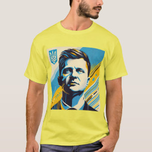 Zelenskyy Ukraina Stark Ledarskap Patriotisk T Shirt