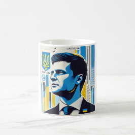 Zelenskyy Ukraina Starkt ledarskap Kaffemugg