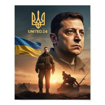 Zelenskyy Ukrainas president Poster