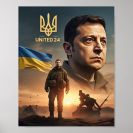 Zelenskyy Ukrainas president Poster