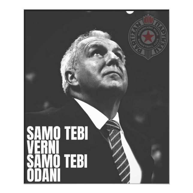 Zeljko Obradovic ZOC Partizan Fototryck (Framsidan)
