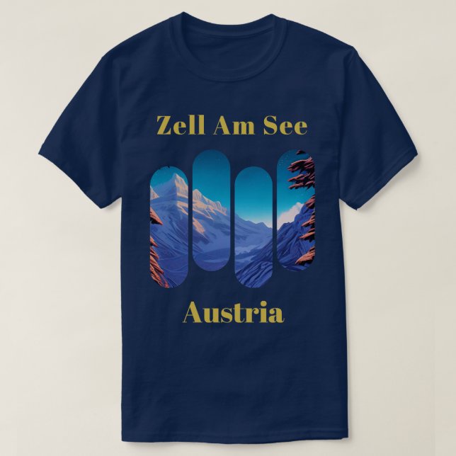 Zell Am Se ski Austria 6 T Shirt (Design framsida)
