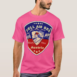 Zell Am See Austria Skiing Ski Mountains Skier Act T Shirt