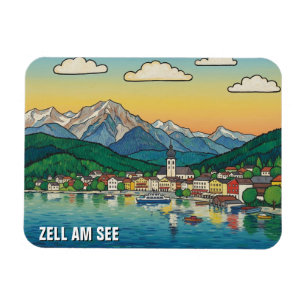 Zell am See Österrike Resa Magnet