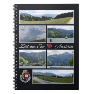 Zell am See, Österrikes bärbara dator Anteckningsbok Med Spiral