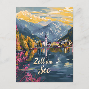 Zell am See Sjö Zell Austra Vykort