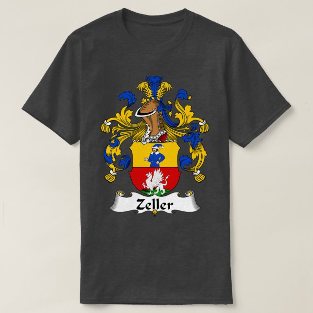 Zeller Jackar Arm Family Crest T Shirt (Design framsida)