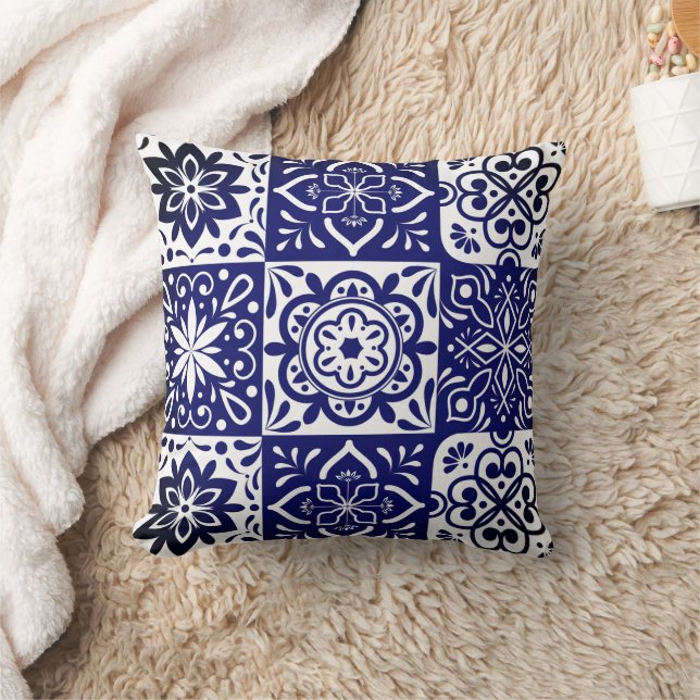 Zellij Moroccan Tile Design Dekorativ kudde (Filt)