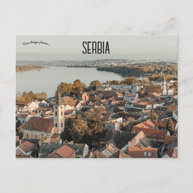 Zemun Belgrad Serbien Vykort (Framsida)
